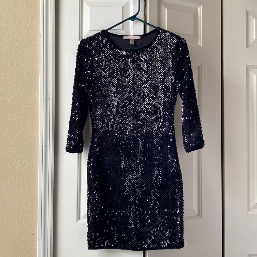 Forever 21 Black Sequin dress Sz 4